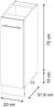 Apothekerschrank Fame-Line Anthrazit-Gold Landhaus/Goldkraft Eiche 20 cm, AP Eiche Vicco Bild 2