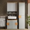 Hochschrank Eden Grau/Artisan 40 x 184.2 cm mit 2 Türen & 1 Schublade Vicco Bild 3