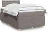 vidaXL Boxspringbett mit Matratze Taupe 120x200 cm Stoff 3287441 Bild 1