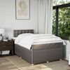 vidaXL Boxspringbett mit Matratze Taupe 120x200 cm Stoff 3287441 Bild 3