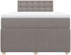 vidaXL Boxspringbett mit Matratze Taupe 120x200 cm Stoff 3287441 Bild 4
