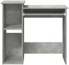 vidaXL Schreibtisch mit Regalen Betongrau 84x40x78 cm Holzwerkstoff 860448 Bild 5
