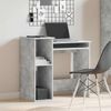 vidaXL Schreibtisch mit Regalen Betongrau 84x40x78 cm Holzwerkstoff 860448 Bild 3