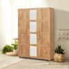 Dmora Großer Kleiderschrank Vayu, Schlafzimmermöbel, Schrank, Garderobe, 120x48 h189 cm, Eiche Bild 2