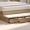 vidaXL Bettschubladen Artisan-Eiche 120 x 36,5 x 16,5 cm Holzwerkstoff 866946 Bild 4