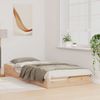 vidaXL Bettrahmen Braun 80 x 210 cm Massives Kiefernholz 873400 Bild 3