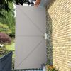 Faltbarer Terrassen-Seitenfächer, Balkon Sichtschutz Creme 400x200 cm Bild 4