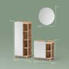 Livinity® Badmöbel-Set Marano, Sonoma/Weiß/Weiß, 3 Teile, (3-St) Bild 2