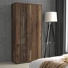 Aktenschrank >Tembi< in Old Wood Vintage - 73,7x149,5x34,8cm (BxHxT) Bild 2