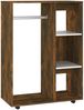 Kleiderschrank, Holzwerkstoff, Räuchereiche, 80 x 40 x 110 cm Bild 5