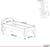 Holzbett (Fichte) "Rosi" 90 x 200 cm 48 cm mit Kopfteil Massivholzbett Bett Bild 5