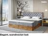 MEBLINI Boxspringbett LOFTY 3 140x200 cm mit Bettkasten - H3/Grau Samt Polsterbett - Doppelbett mit Topper & Taschenfederkern-Matratze Bild 3