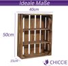 CHICCIE Holzregal Schmalhanz - Geflammt 2x kurzes Regal Bild 5