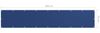 vidaXL Balkon-Sichtschutz Blau 75x400 cm Oxford-Gewebe 135009 Bild 5