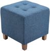 CLP 2er Set Sitzhocker Pharao, antik-hell mit hochwertiger Polsterung,blau Bild 2