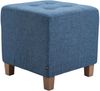 CLP 2er Set Sitzhocker Pharao, antik-hell mit hochwertiger Polsterung,blau Bild 4
