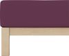 Schlafgut 'Pure' Spannbettlaken, Gummizug: rundum, für Matratzen bis 30cm Höhe, Bio-Baumwolle mit Elasthan, Purple Deep, M 120x200cm - 130x220cm Bild 4