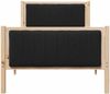 vidaXL Bettgestell Braun und Schwarz 90 x 190 cm Massivholz Kiefer 878506 Bild 5