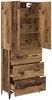 vidaXL Highboard Wandmontiert Altholz 69,5 x 34 x 180 cm Holzwerkstoff 3415791 Bild 5