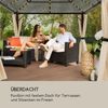 Blumfeldt Pavillon 3x4m, Rostfreier Aluminium-Pavillon mit Festem Dach & Dimmbaren LED-Lichter, Pavillon Wasserdicht, Stabil & Winterfest, Langlebige Pergola Freistehend, Gartenpavillon für Terrasse Bild 2
