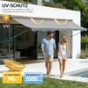 Ferghana Klemmmarkise Klemmmarkise Ohne Bohren, Balkonmarkise Höhenverstellbar (Sonnenschutz Wasserdicht UV-beständig, Sonnenmarkise für Terrasse Balkon Garten) Sichtschutz Markise Bild 3