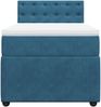 vidaXL Boxspringbett mit Matratze Blau 80x200 cm Samt 3287606 Bild 3