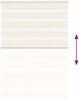 vidaXL Doppelrollo Marmorbeige 115x150cm Stoffbreite 110,9 cm Polyester 4014654 Bild 5