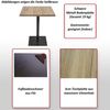Bistrotisch HWC-H10, Bartisch Thekentisch, Industrial Gastro Metall Ulme Massivholz MVG 70x70cm ~ hellbraun Bild 2