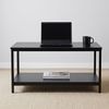 Relaxdays Couchtisch mit Ablage Materialmix Bild 5