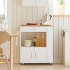 SoBuy FKW113-WN Küchenwagen, Spanplatte, Melamin, Weiß, 82 x 88 x 46 cm Bild 2