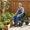 Relaxdays Fahrbarer Gartensitz mit Stauraum Bild 2