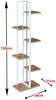 Pflanzregal Tohmajärvi Metall 120x34x21cm Weiß / Walnussoptik [en. casa] Bild 2