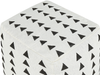 Pouf TARODI Cremeweiß Baumwolle 45 cm 45 cm Bild 4