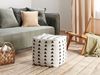 Pouf TARODI Cremeweiß Baumwolle 45 cm 45 cm Bild 3
