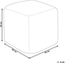 Pouf TARODI Cremeweiß Baumwolle 45 cm 45 cm Bild 2