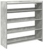 vidaXL Schuhregal Betongrau 80x25x81 cm Holzwerkstoff 859908 Bild 2