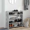vidaXL Schuhregal Betongrau 80x25x81 cm Holzwerkstoff 859908 Bild 3