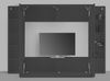 Wohnwand >Benevent< (4-teilig) in Anthrazit matt - 260x180x30 (BxHxT) Bild 3