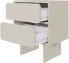 Selsey 'Wuwu' Nachttisch mit 2 Schubladen, greige, ca. 56 x 50 x 35 cm Bild 4