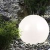 LED Solarleuchte, Kugel weiß, DM 25 cm, H 65 cm Bild 5