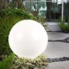 LED Solarleuchte, Kugel weiß, DM 25 cm, H 65 cm Bild 4
