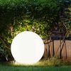 LED Solarleuchte, Kugel weiß, DM 25 cm, H 65 cm Bild 2