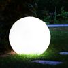 LED Solarleuchte, Kugel weiß, DM 25 cm, H 65 cm Bild 3