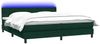 vidaXL Boxspringbett mit Matratze & LED Dunkelgrün 180x220 cm Samt 3317328 Bild 3