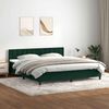 vidaXL Boxspringbett mit Matratze & LED Dunkelgrün 180x220 cm Samt 3317328 Bild 4