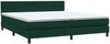 vidaXL Boxspringbett mit Matratze & LED Dunkelgrün 180x220 cm Samt 3317328 Bild 5