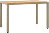 vidaXL 5-tlg. Garten-Essgruppe mit Kissen Poly Rattan Beige 3095501 Bild 5