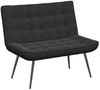 vidaXL Sitzbank Schwarz 110x74x84 cm Samt 4012342 Bild 2