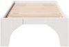 vidaXL Bettrahmen Weiß 90 x 190 cm Massives Kiefernholz 873011 Bild 5
