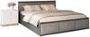 FDM Polsterbett mit Lattenrost Doppelbett 120x200, 140x200, 160x200, 180x200 (MADE IN EU - Bettrahmen mit Bettkasten für viel Stauraum, in Grau,Weiß oder Eiche Braun, ideal für Paare), Metallrahmen mit hydraulischer Klappfunktion Bild 2